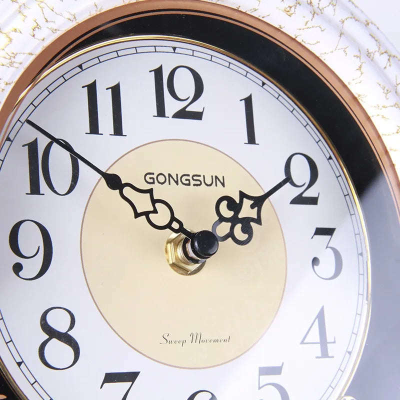 European Retro Decorative Clock Luxury Creative Desktop Grandfather Clock