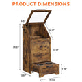 Large Dog Food Storage Cabinet with Flip Top - Pet Feeding Station