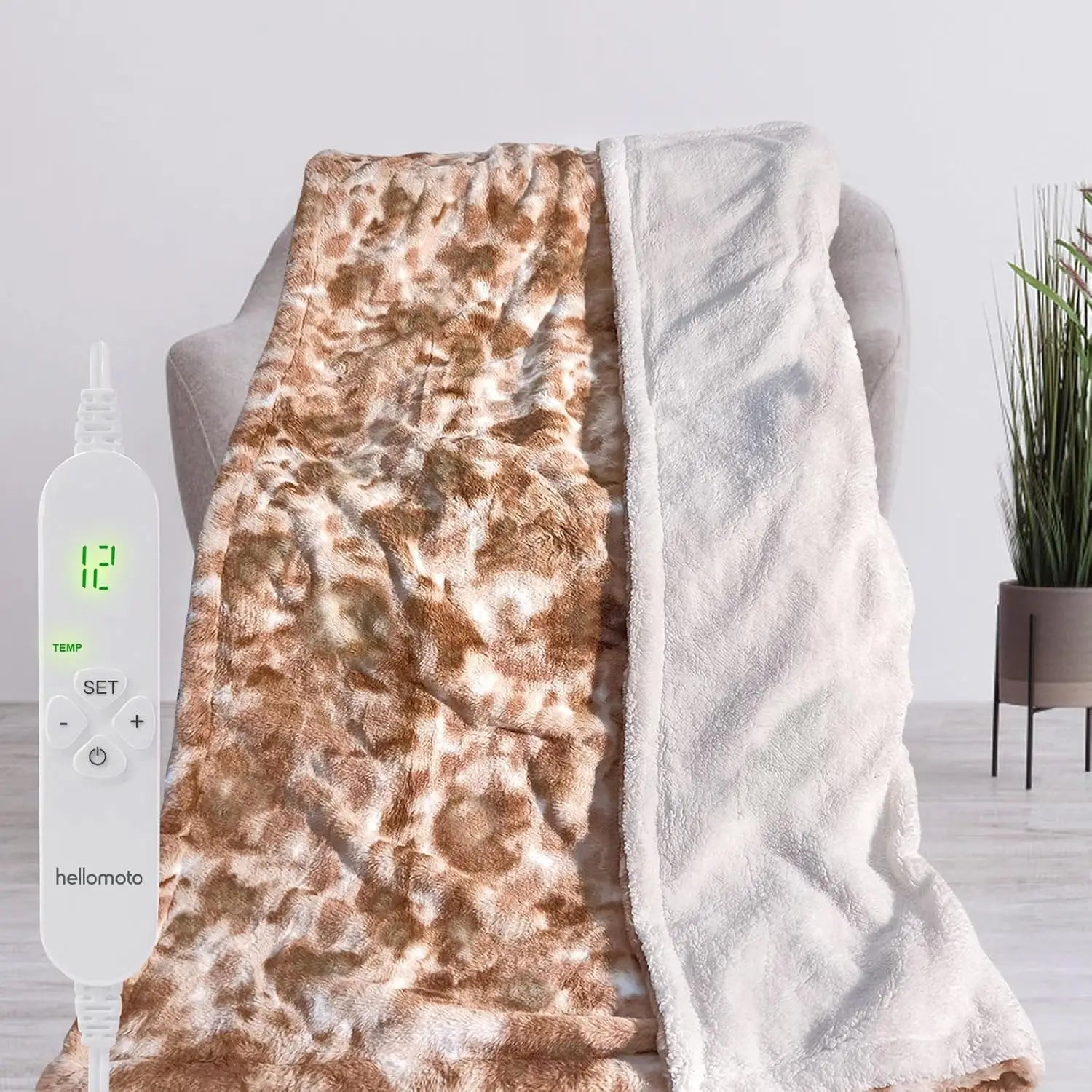 Updated Weighted Heated Blanket for Adults, 15 lbs