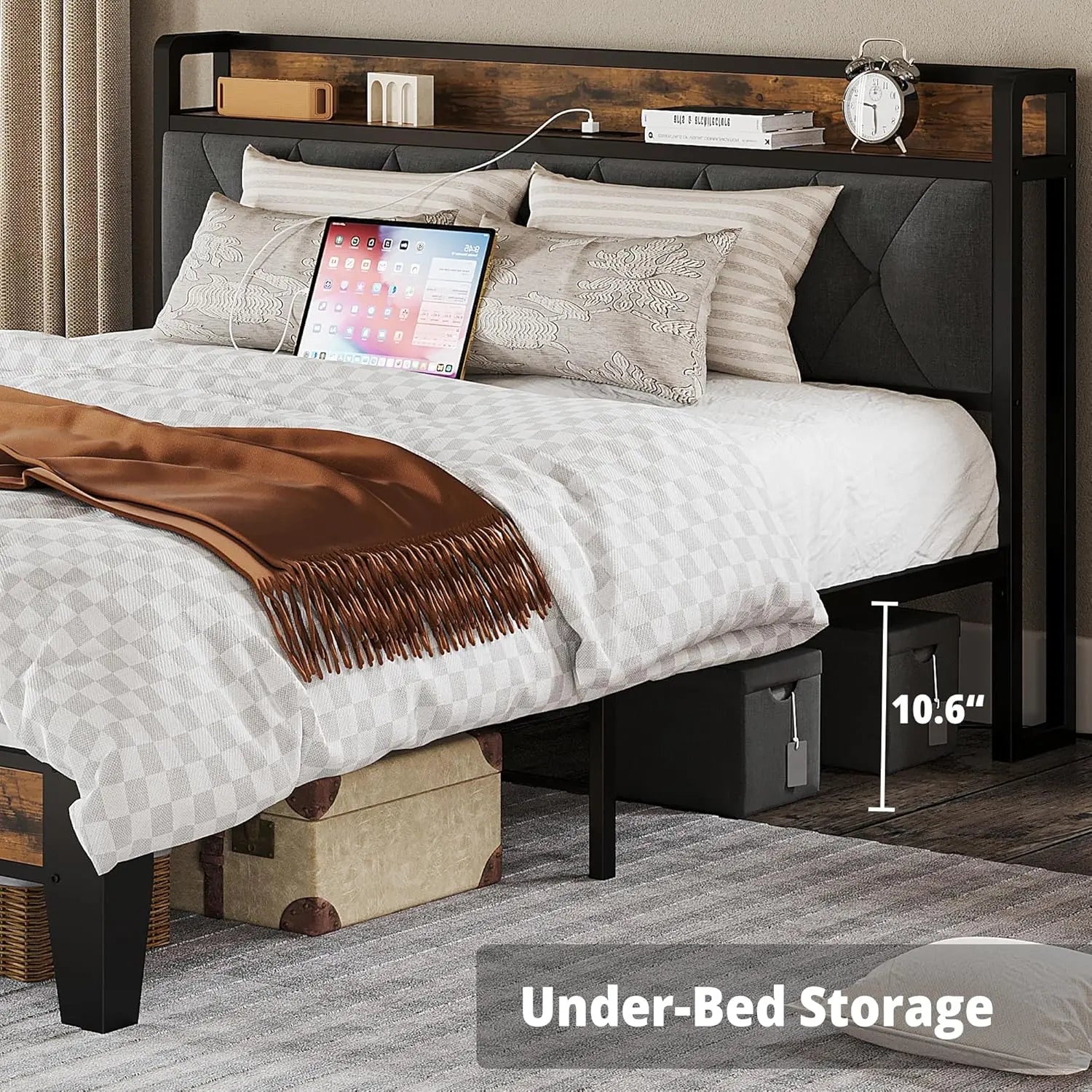 Twin/TwinXL/Full/Queen/King/CaliforniaKing Bed Frames,