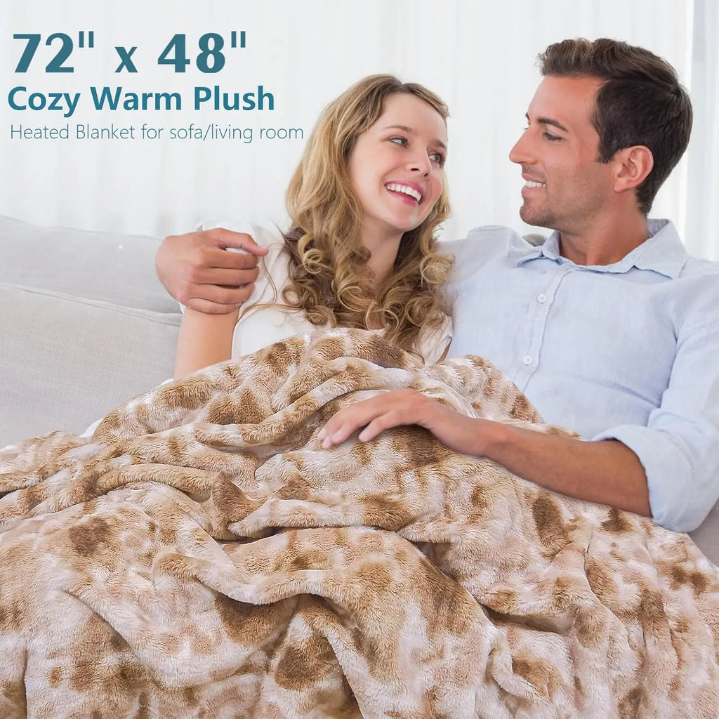 Updated Weighted Heated Blanket for Adults, 15 lbs