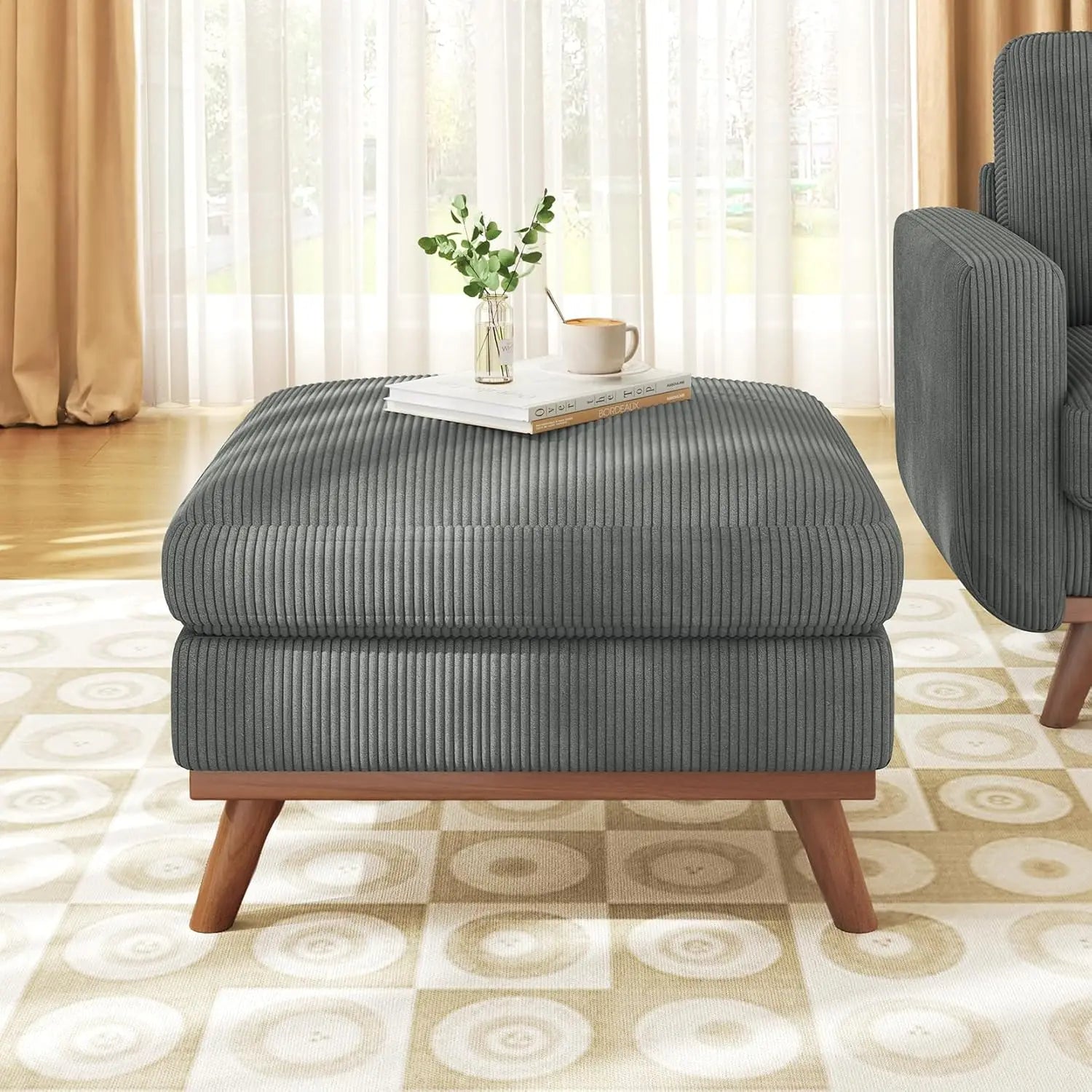 97" L-Shape Modular Sectional Sofa Corduroy 3-Seat, 2-seat & single Seat, Many colors