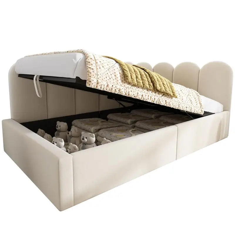 Upholstered Twin Size Daybed with Hydraulic Storage, (Mattress not included)