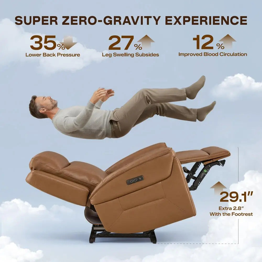Super Zero Gravity Power Recliner Chair with Power Headres