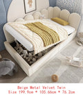 Upholstered Twin Size Daybed with Hydraulic Storage, (Mattress not included)