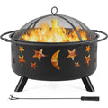 Fire Pit 30in Fire Pits for Outside Wood Burning Outdoor Fireplace w