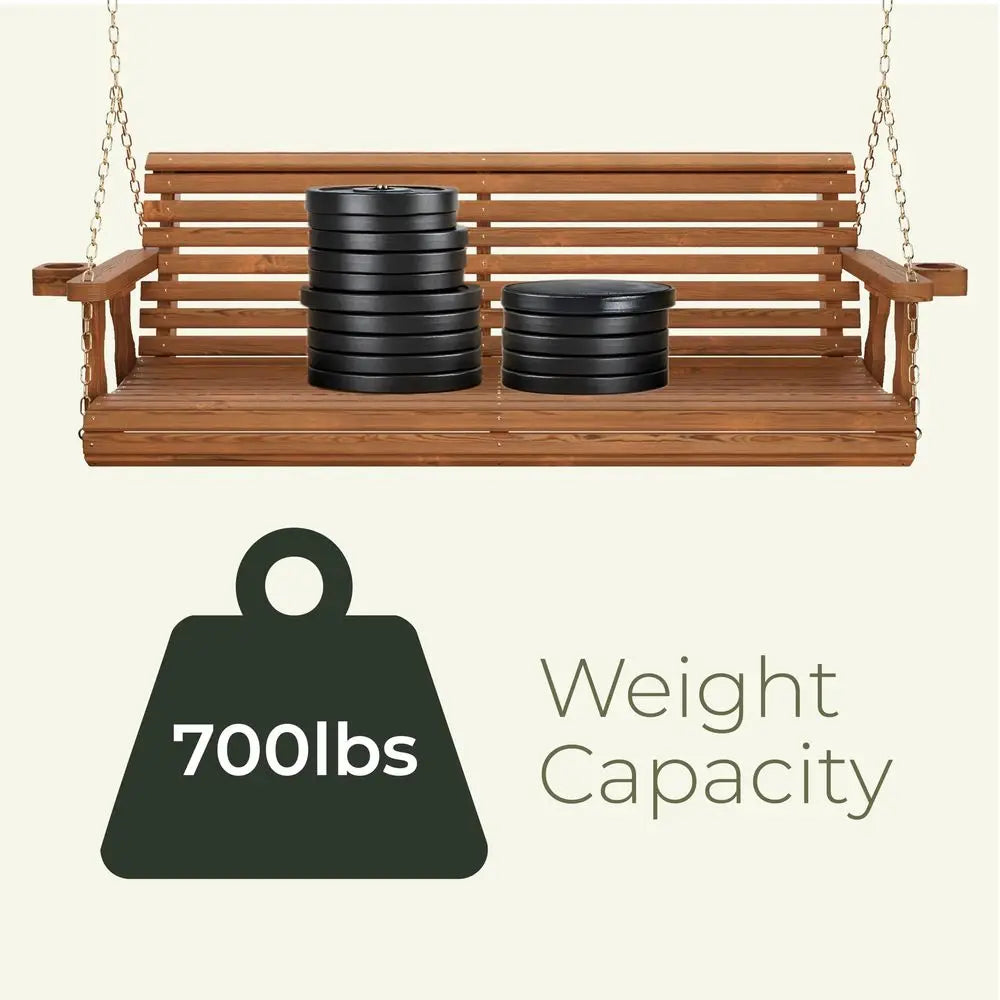 Heavy Duty 700 Lb Capacity Porch Swing 5 Foot