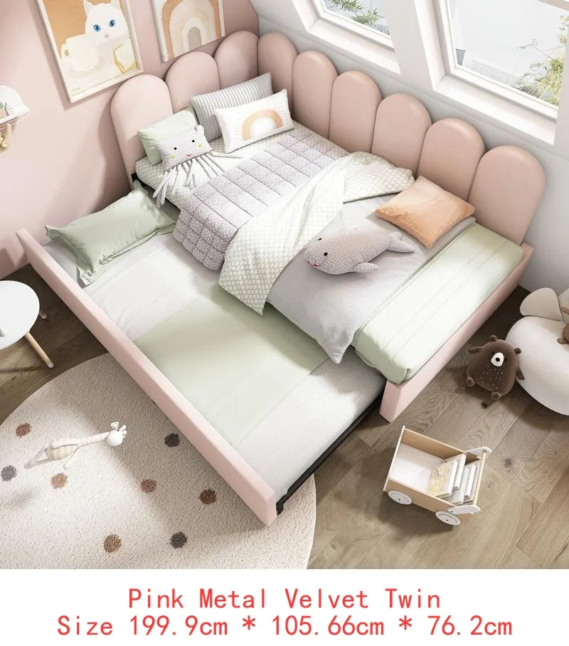 Upholstered Twin Size Daybed with Hydraulic Storage, (Mattress not included)