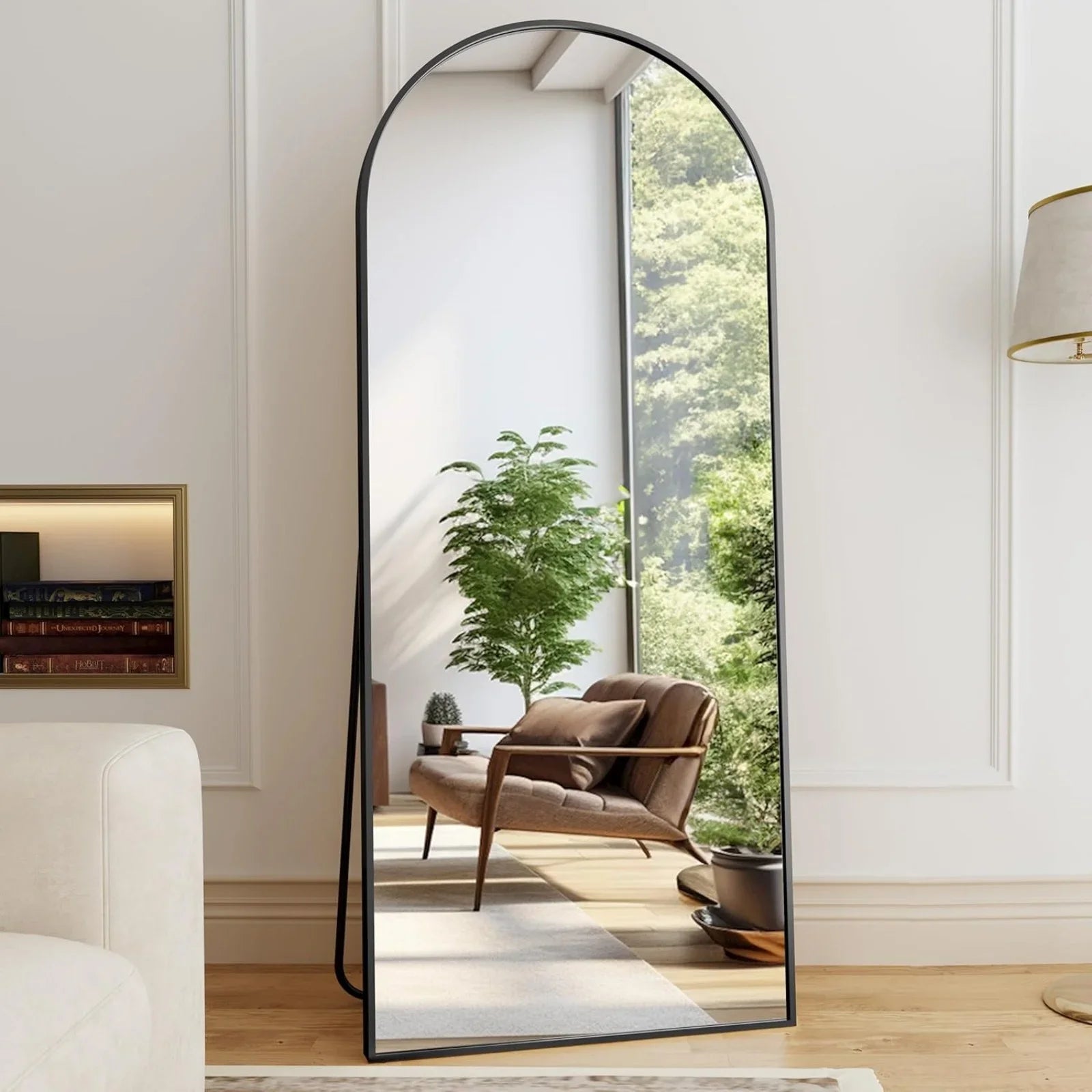 59x16, 64x21, 71x26, Black Arched Full-Length Mirror Free StandingStyling
