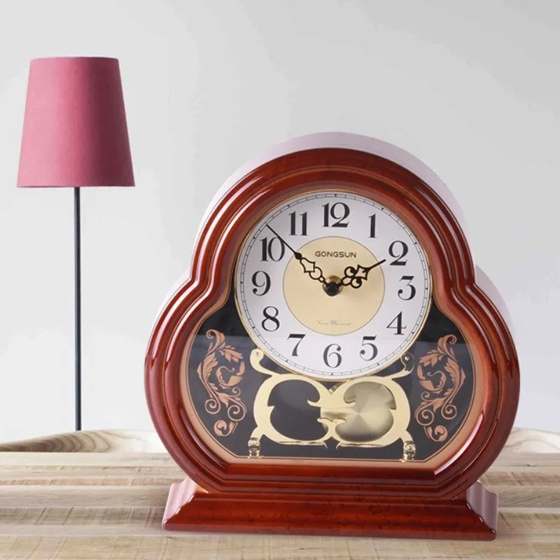 European Retro Decorative Clock Luxury Creative Desktop Grandfather Clock