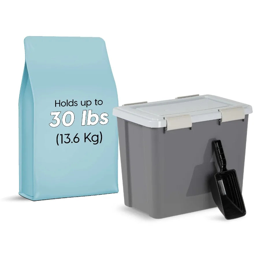 30 Lbs. Airtight Pet Food Container w/scoop