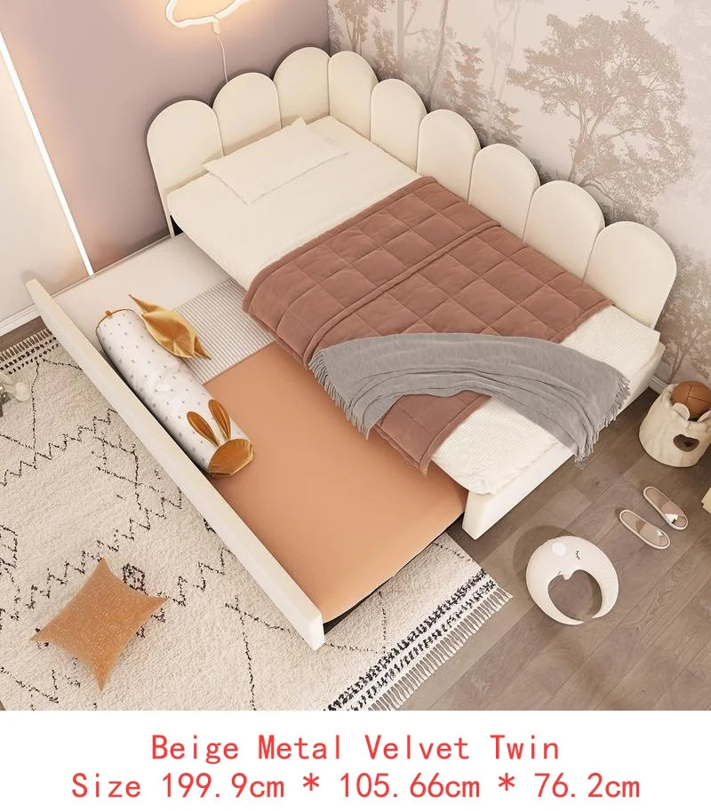 Upholstered Twin Size Daybed with Hydraulic Storage, (Mattress not included)