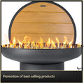 32In Fire Pit Table With Lid Heavy Duty Deep Fire Bowl Easy Install