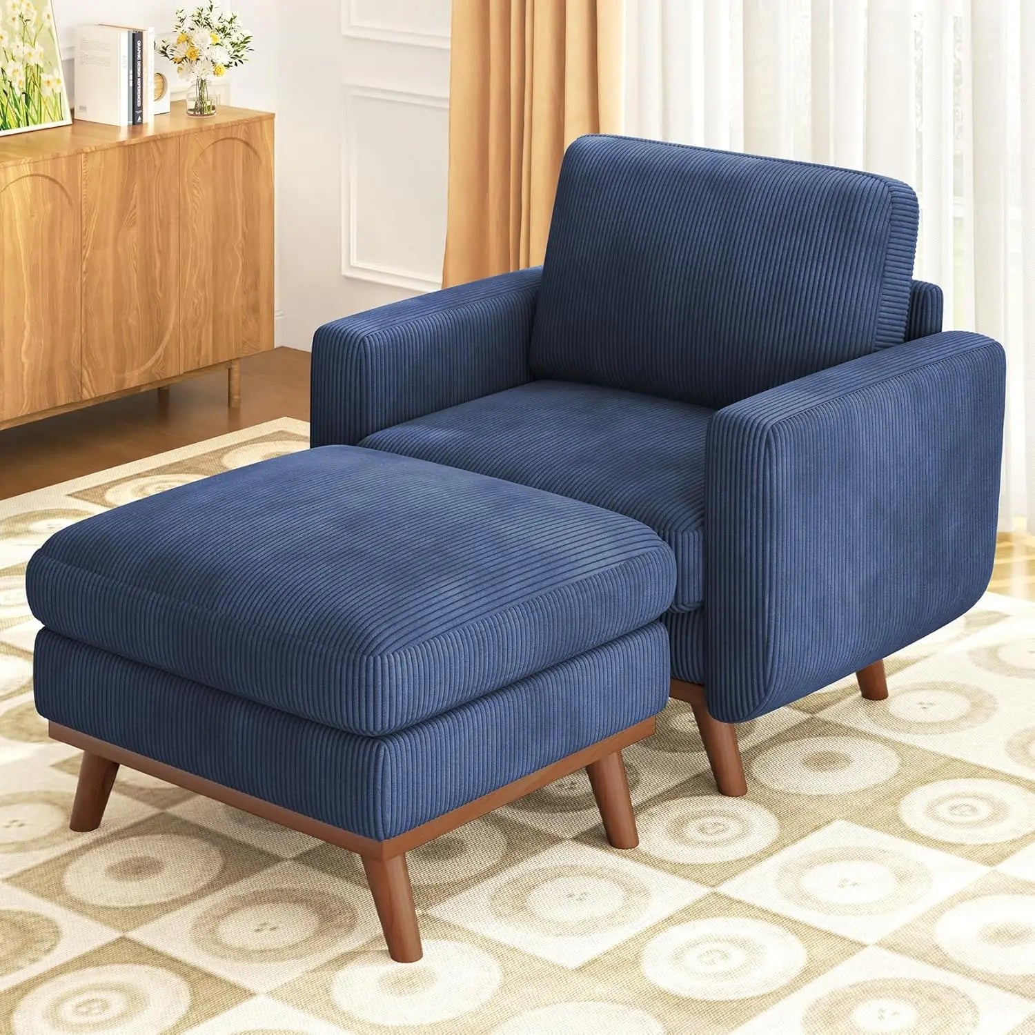 97" L-Shape Modular Sectional Sofa Corduroy 3-Seat, 2-seat & single Seat, Many colors