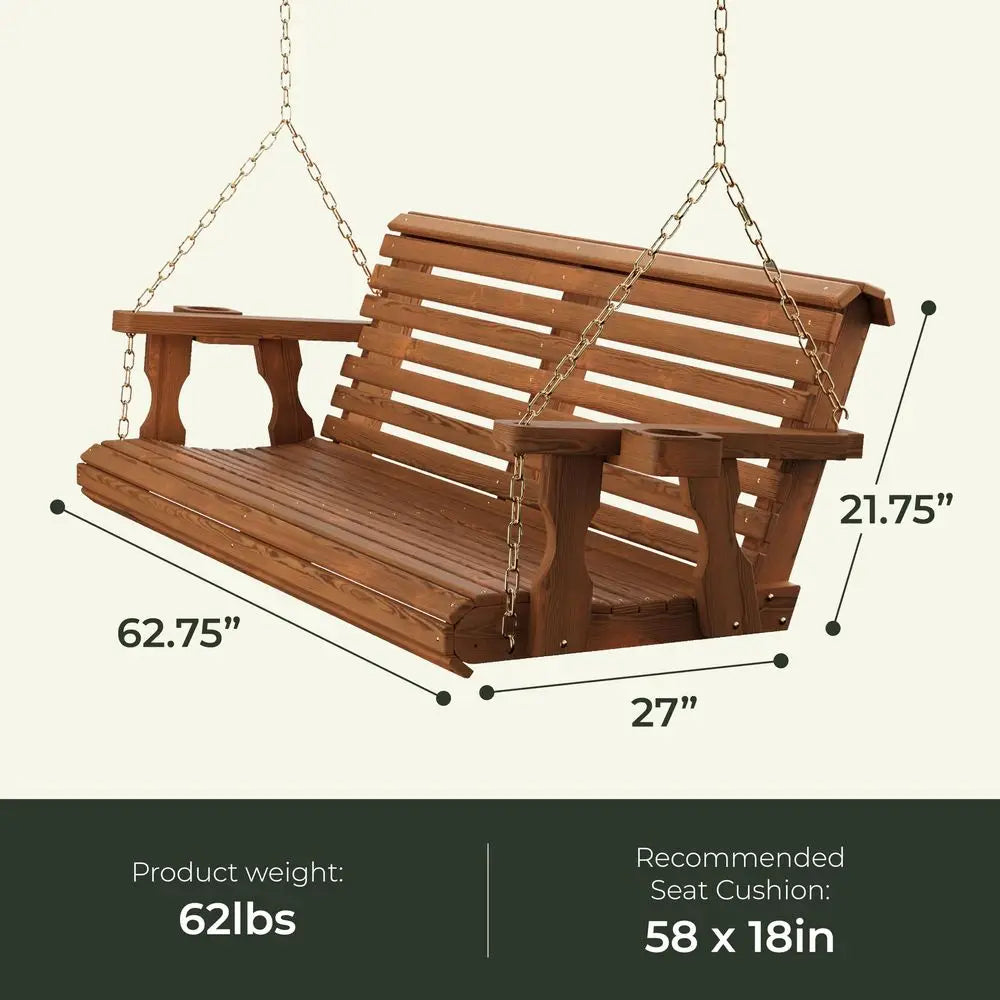 Heavy Duty 700 Lb Capacity Porch Swing 5 Foot