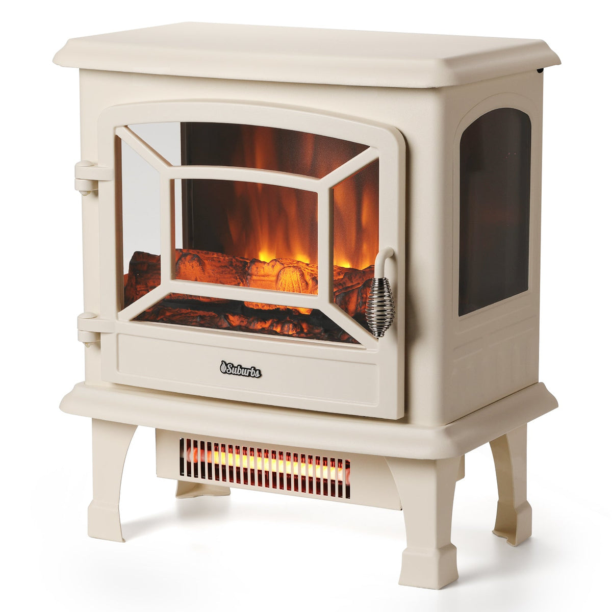 Suburbs TS20-SD Electric Fireplace Stove Heater with Sound