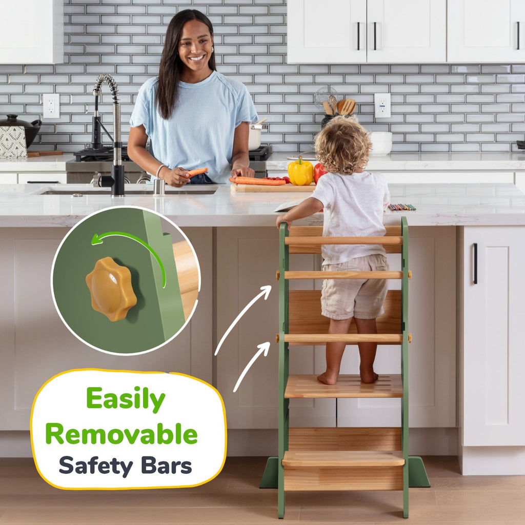 Montessori Toddler Tower - Adjustable Kitchen Stool Helper