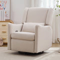 29.5" Wide Wingback Swivel Rocker Recliner Chair