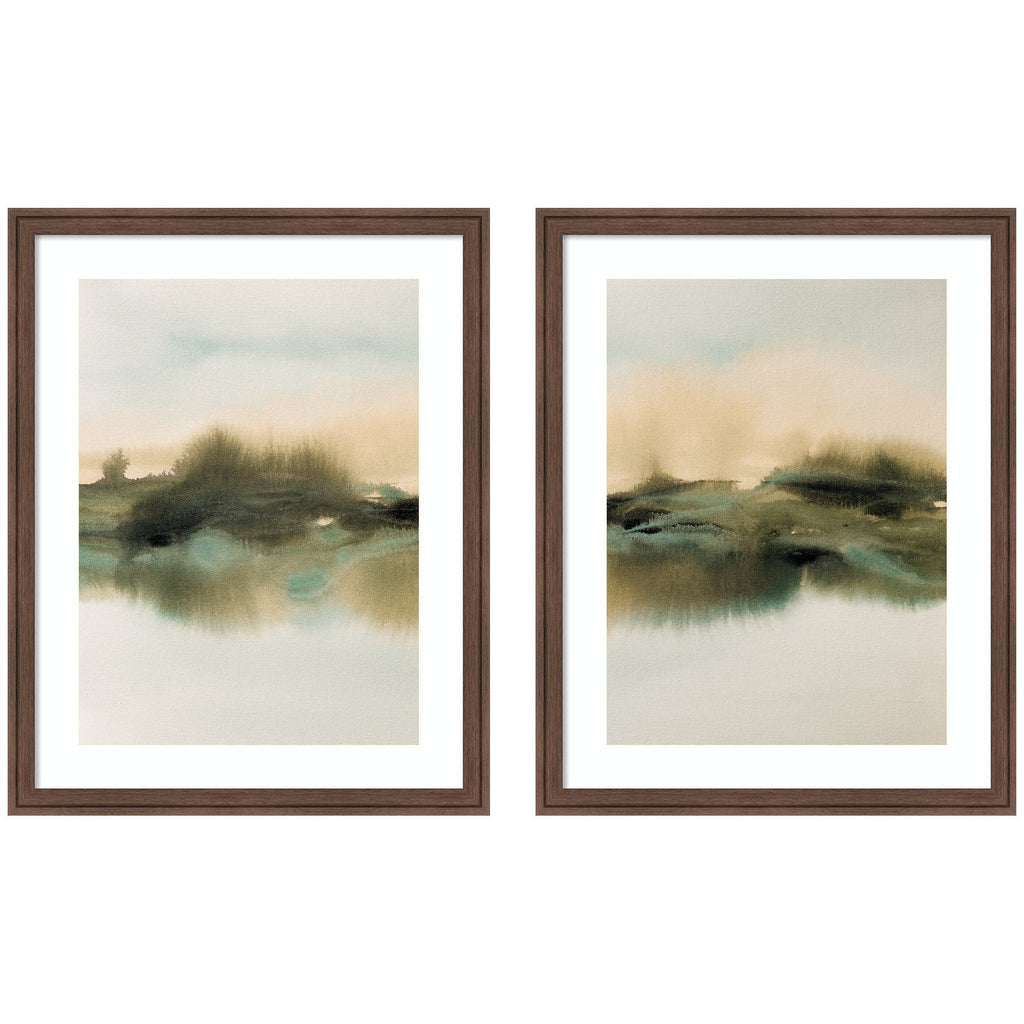 Tranquil Meadows 2 Piece Framed Wall Art Print Set by Amy Lighthall