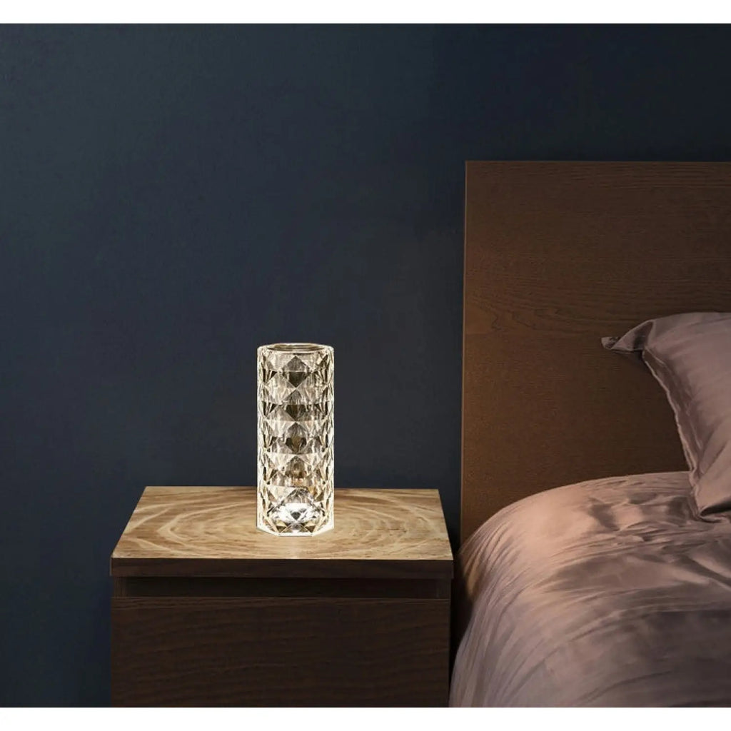 Elegant USB Table Lamp with 16-Color Crystal Lighting