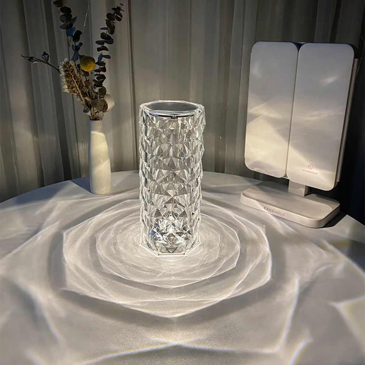 Elegant USB Table Lamp with 16-Color Crystal Lighting