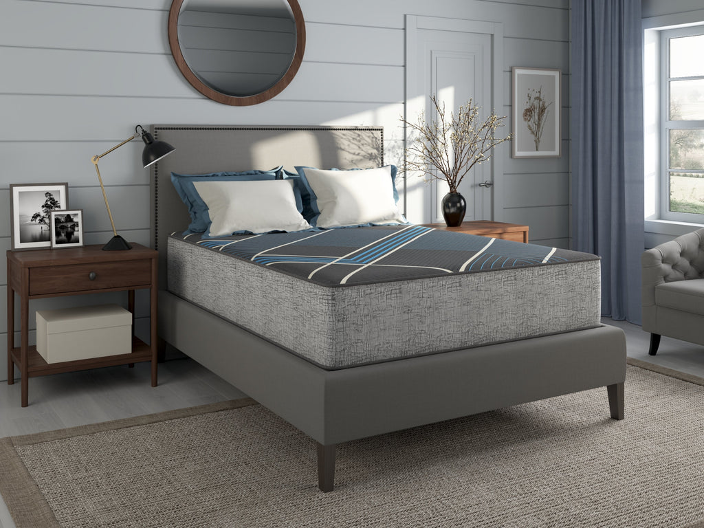 Tempagel by restonic 13' smooth top, plush mattress