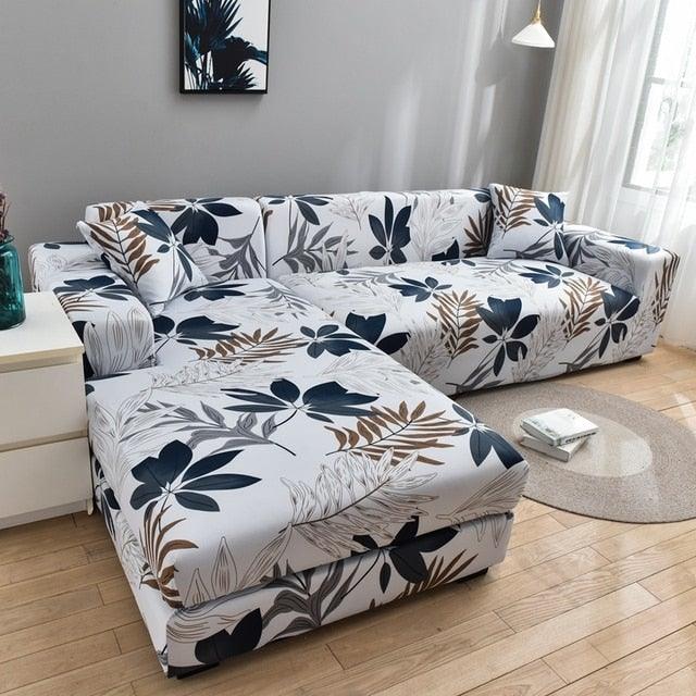 Geometric Sofa Cover Couch Cover Elastic Sofa Covers For Living Room Corner L Shaped Chaise Longue Armchair Sofa Slipcover Stretch Elastic L-Type Chaise Sofa Couch Furniture Protector For Living Room
