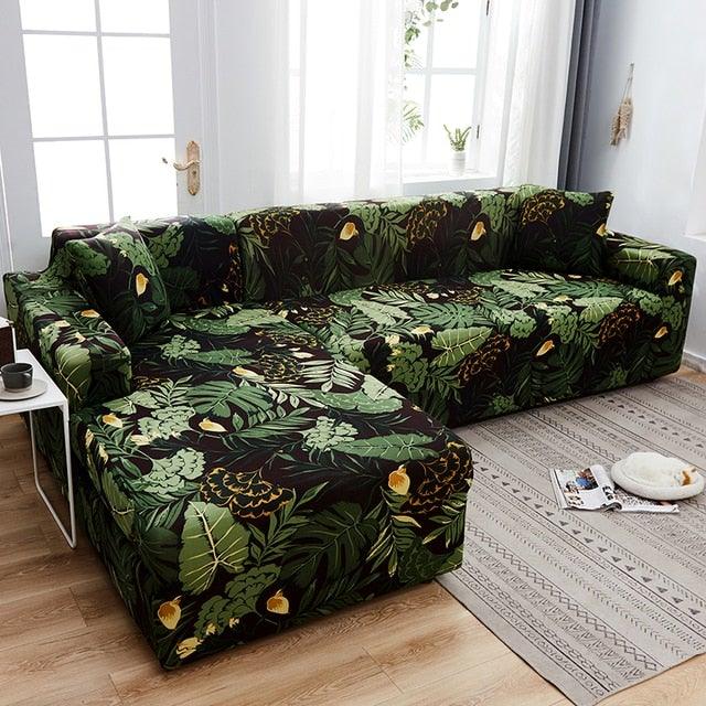 Geometric Sofa Cover Couch Cover Elastic Sofa Covers For Living Room Corner L Shaped Chaise Longue Armchair Sofa Slipcover Stretch Elastic L-Type Chaise Sofa Couch Furniture Protector For Living Room