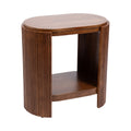 Cakora Capsule Wood Side Table